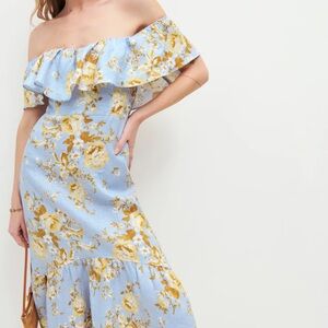 Baela Linen Dress, reformation